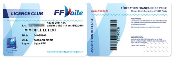 Licence Club FFVoile
